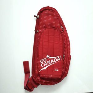 Lug Red and White Go Canada Glider Sling Bag